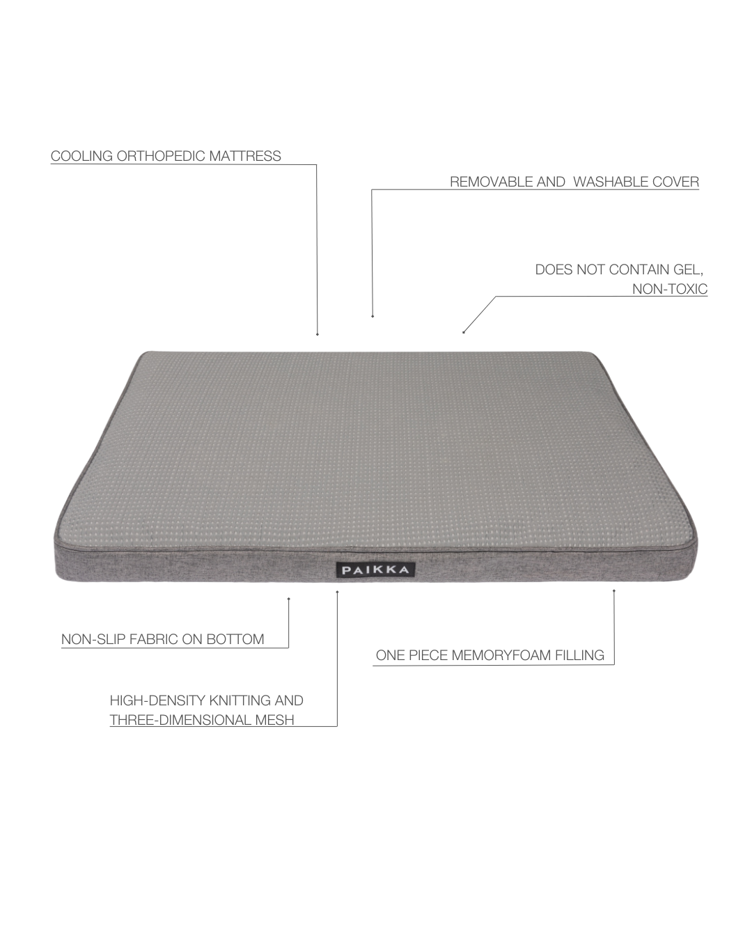Cooling Orthopedic Mattress Grey