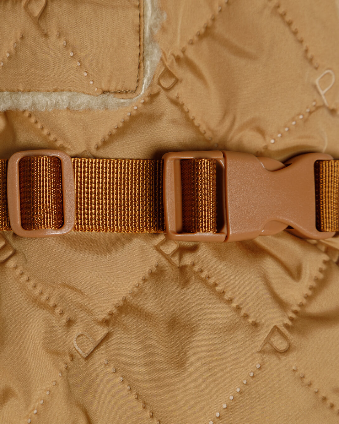 PAIKKA Quilted Sherpa Jacket for Dogs Camel