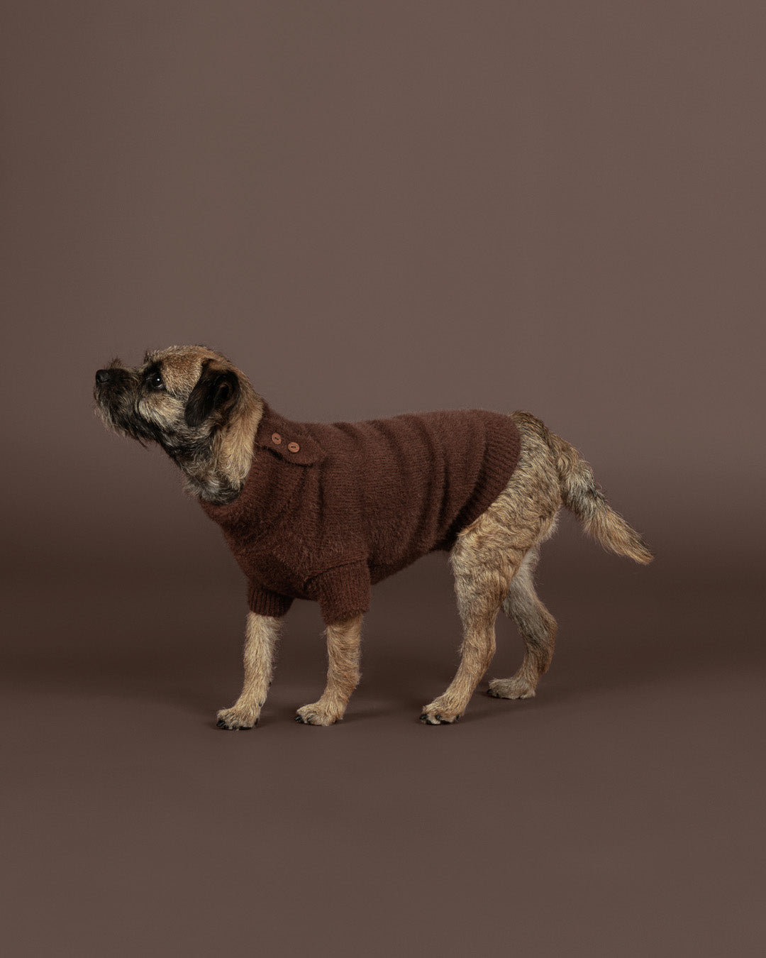 Furry Knit Sweater Choco NEW