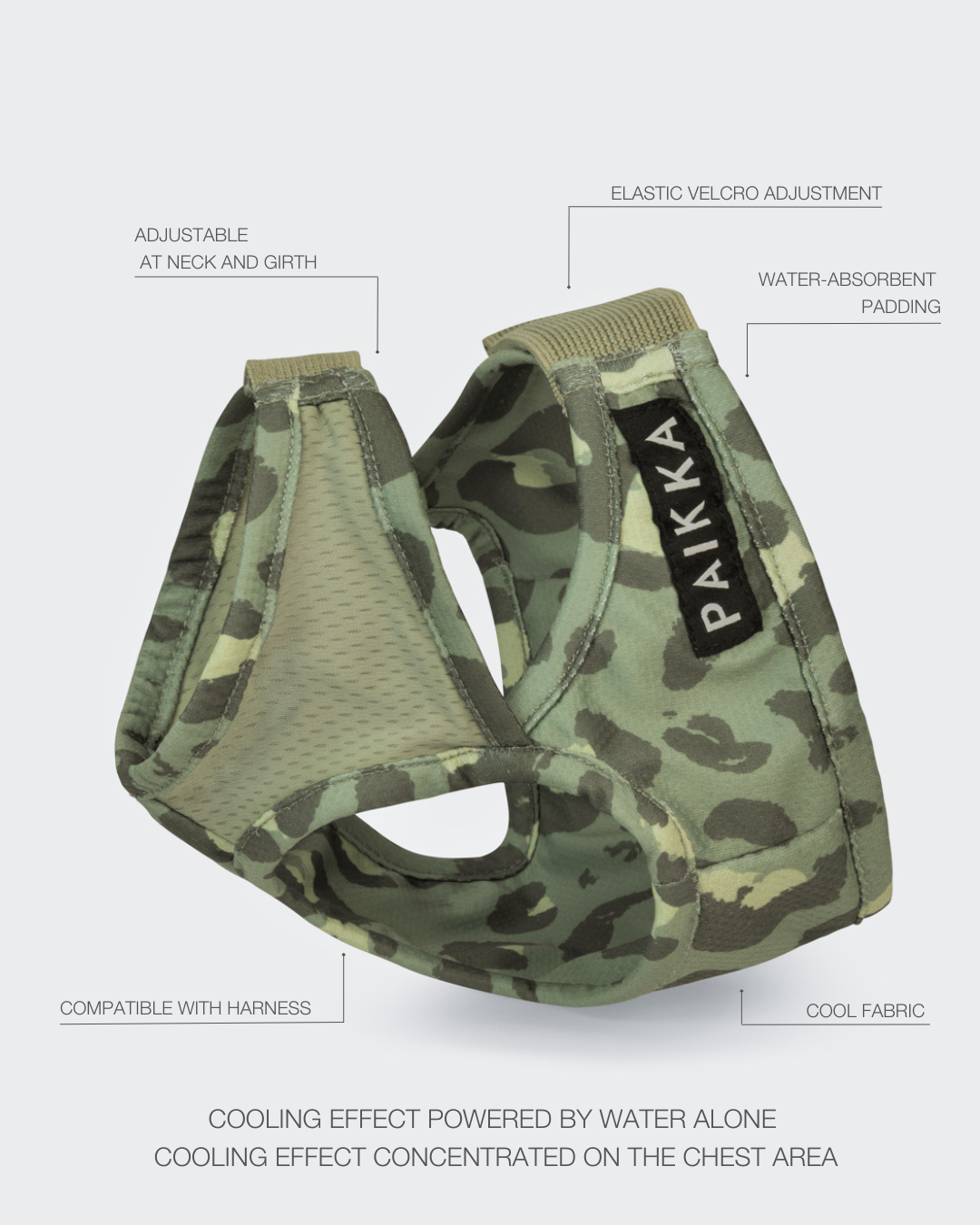 PAIKKA Hunde-Kühlweste Green Leo