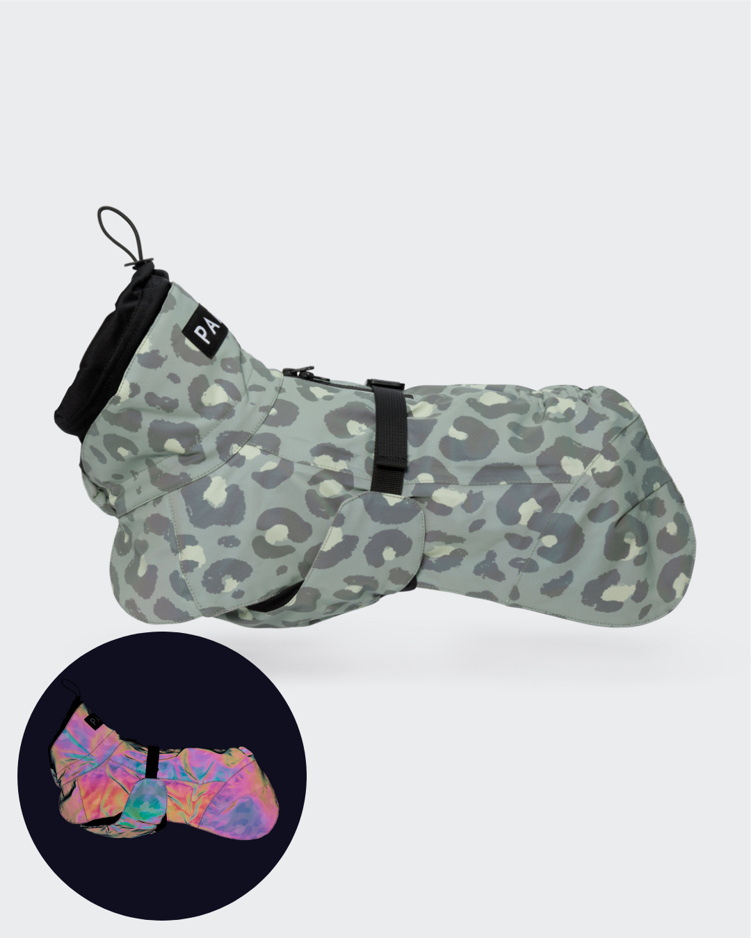 Outdoor Bundle Green Leo for Dog & Human with Poncho