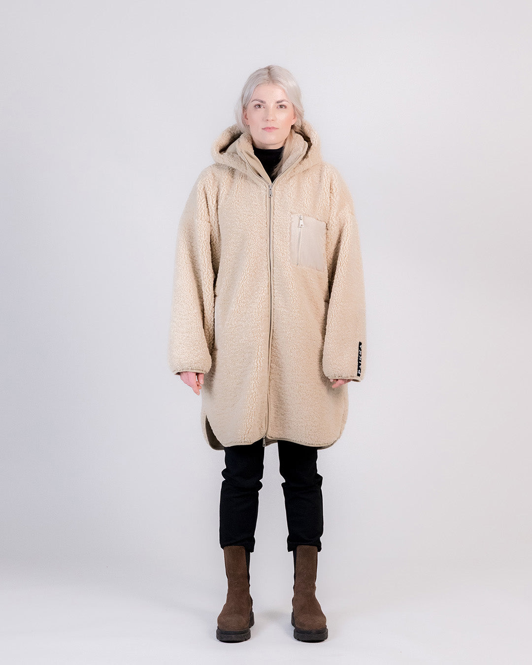 Human Sherpa Jacke SUMU Taupe