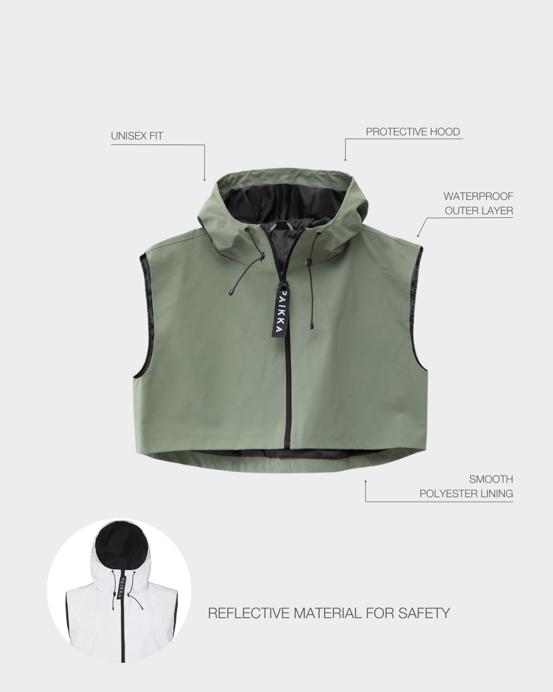 Warnweste für Menschen Grün