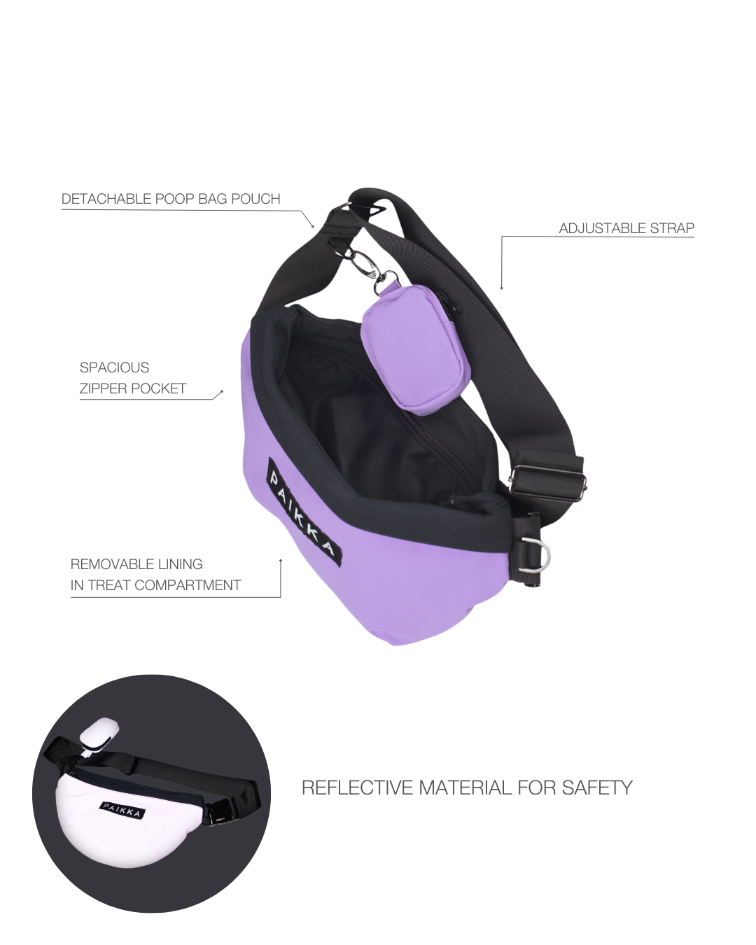 PAIKKA Visibility Leckerli-Tasche Lilac