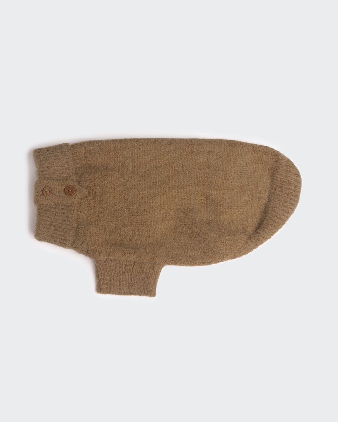 PAIKKA Furry Knit Sweater Brown