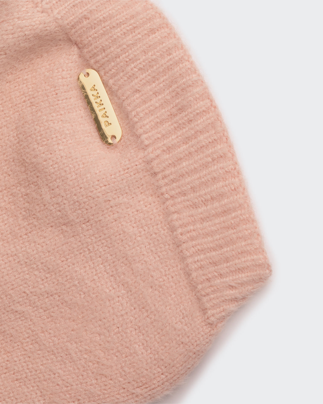 PAIKKA Pull Maille Fourrure Rose