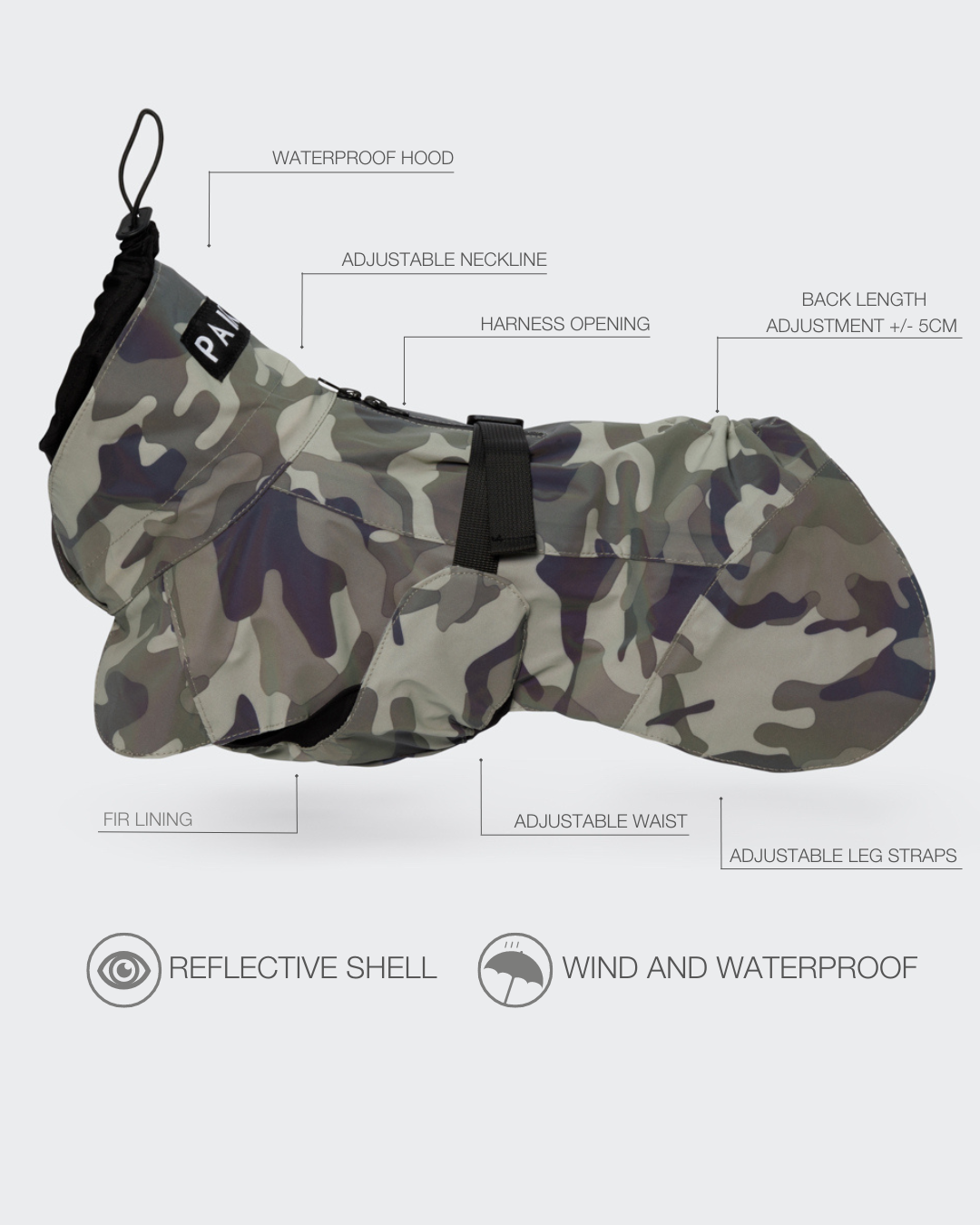 PAIKKA Recovery Raincoat Camo