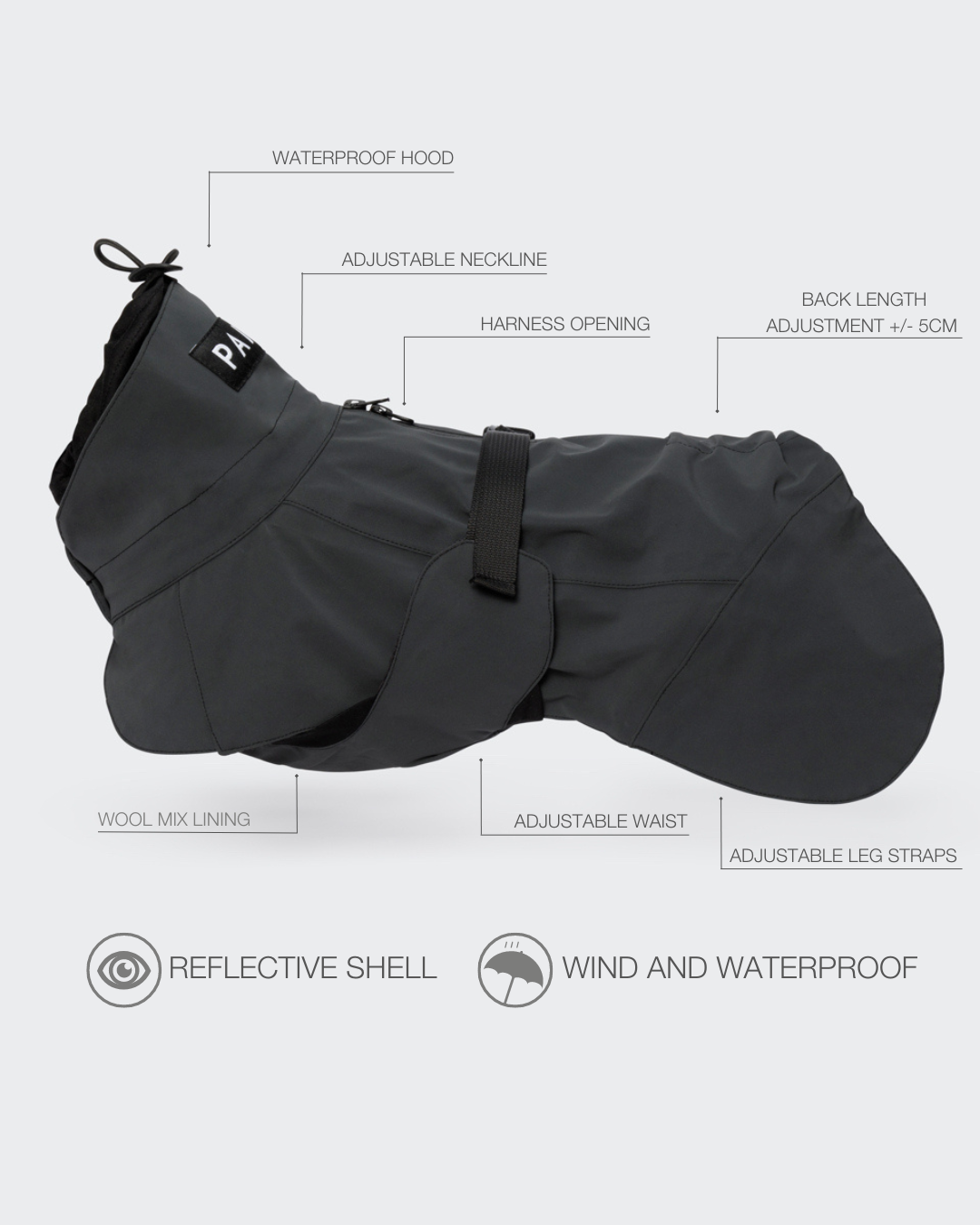 PAIKKA Imperméable Visibility Dark