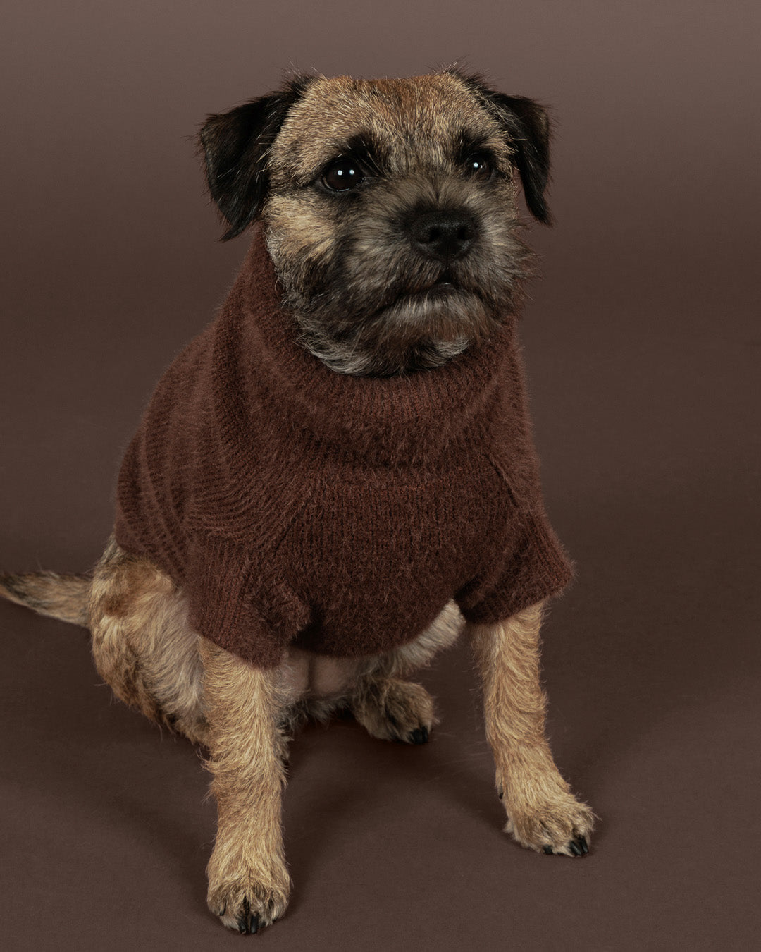 Furry Knit Sweater Choco NEW