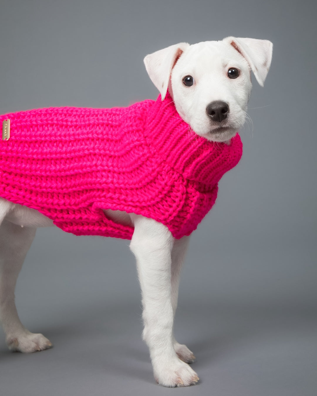 PAIKKA Knit Sweater Hot Pink