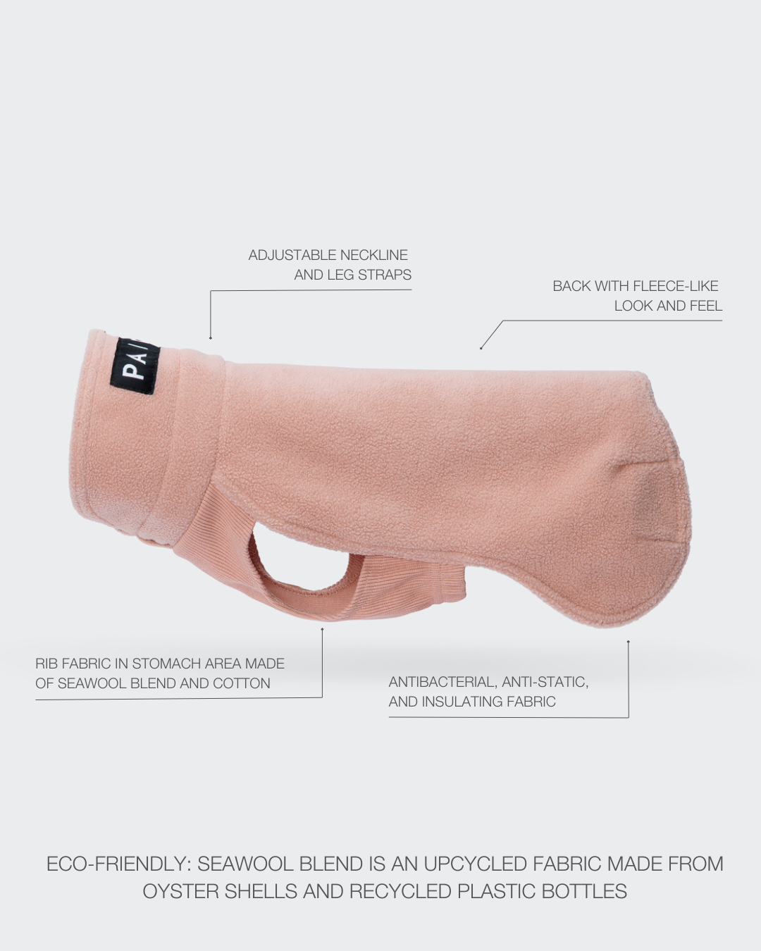 PAIKKA Chemise Seawool Rose