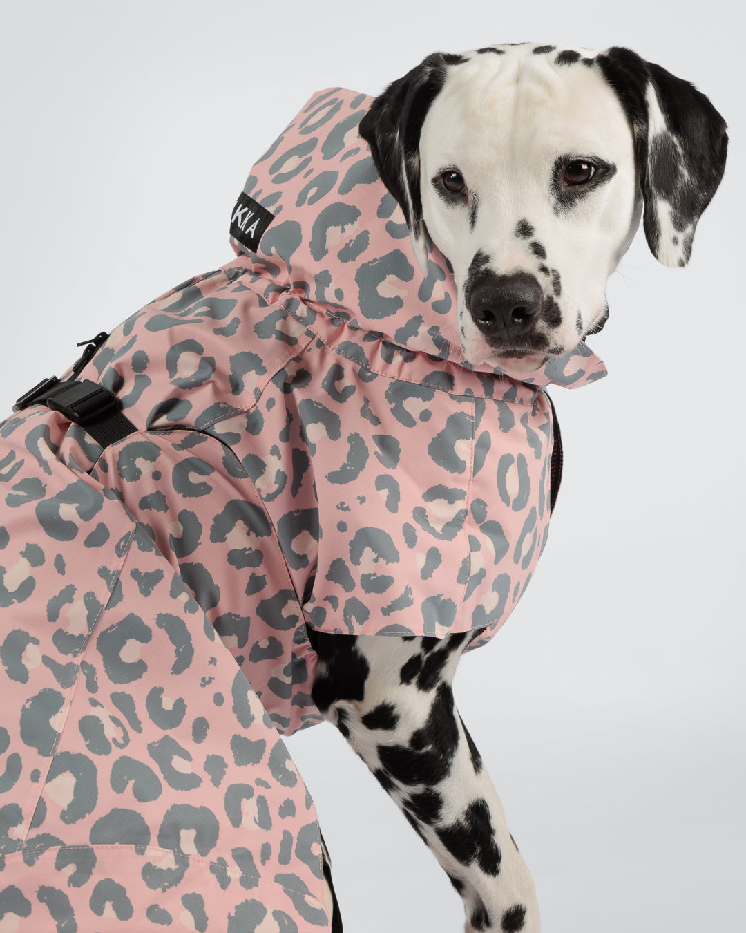 PAIKKA Visibility Hunderegenmantel Pink Leo NEU