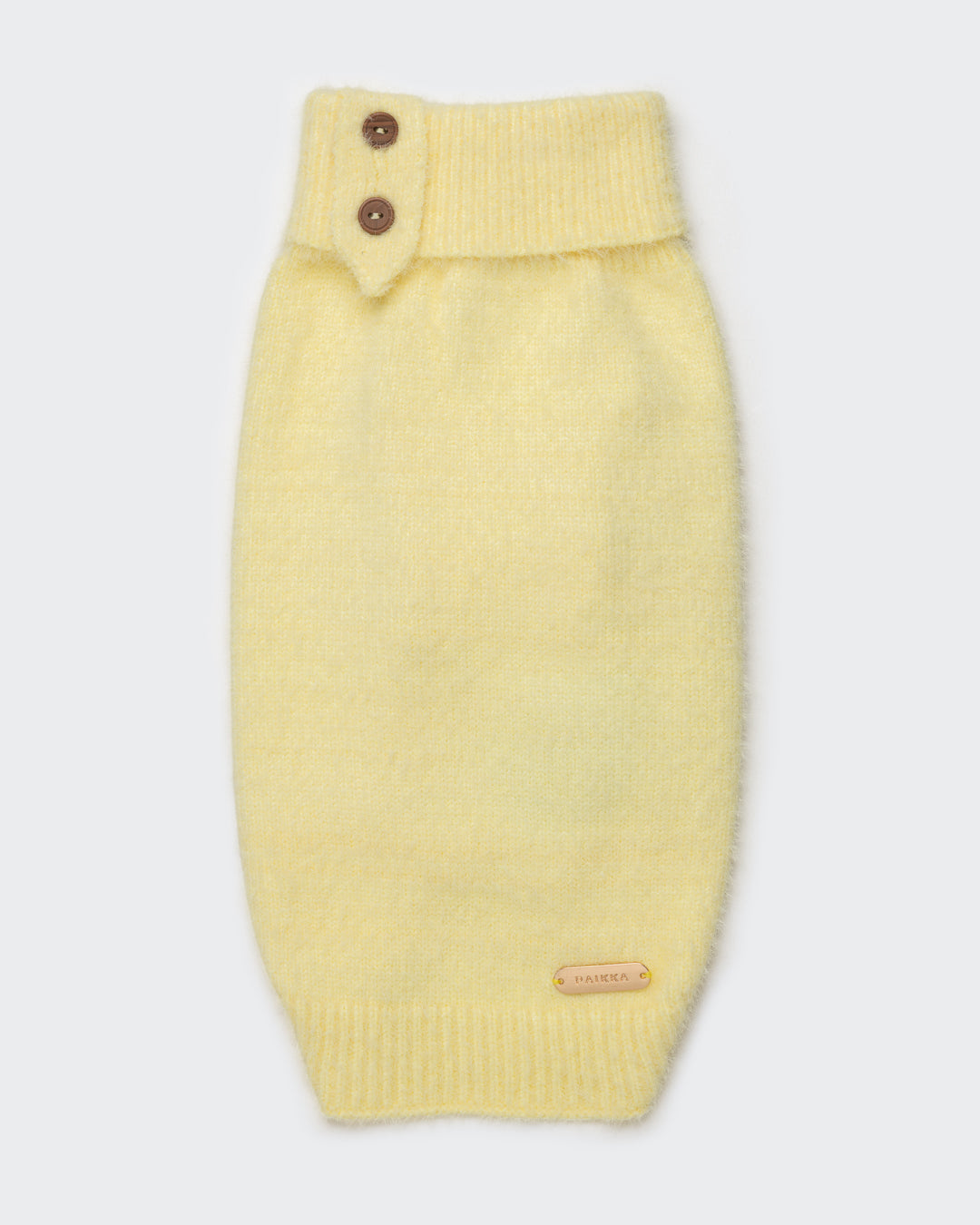Furry Knit Sweater Pale Banana NEW