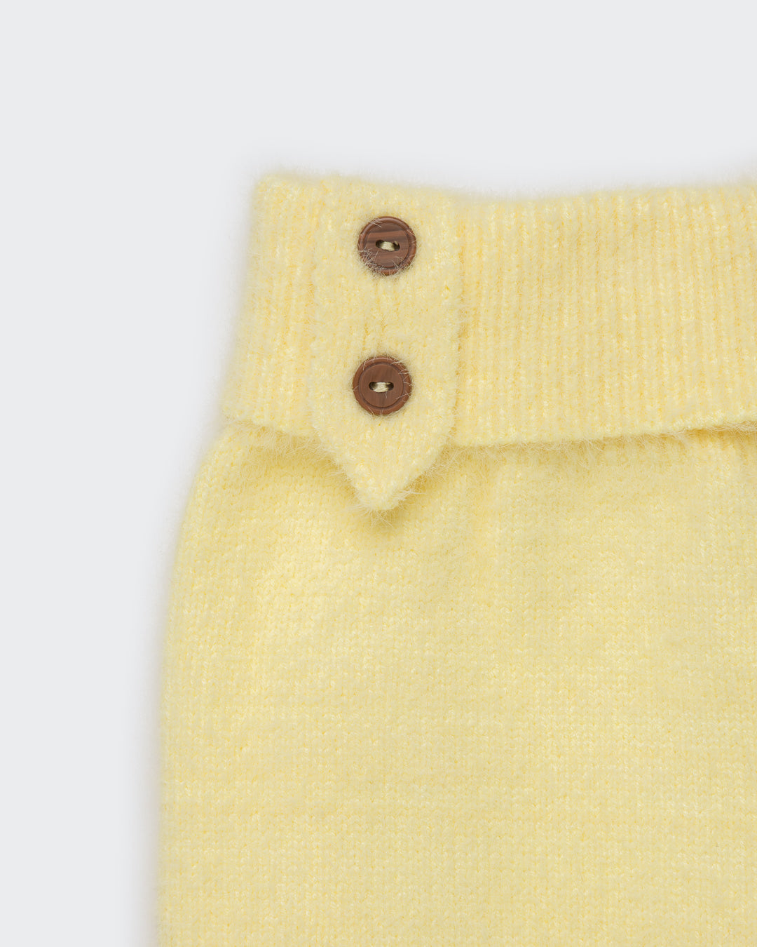 Furry Knit Sweater Pale Banana NEW