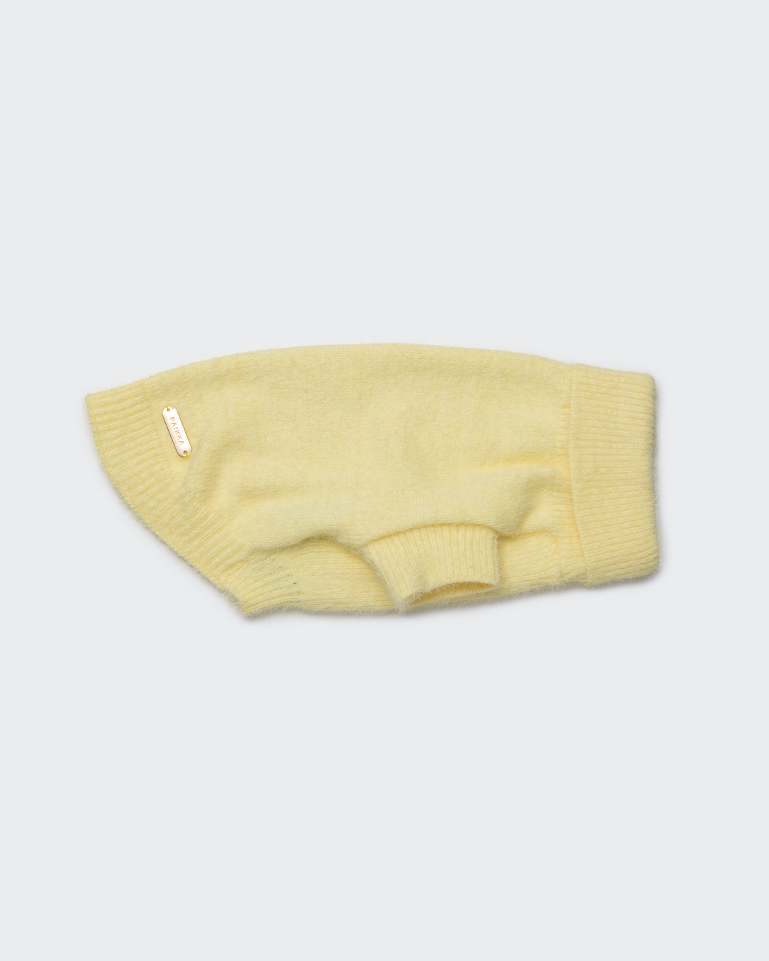Furry Knit Sweater Pale Banana NEW