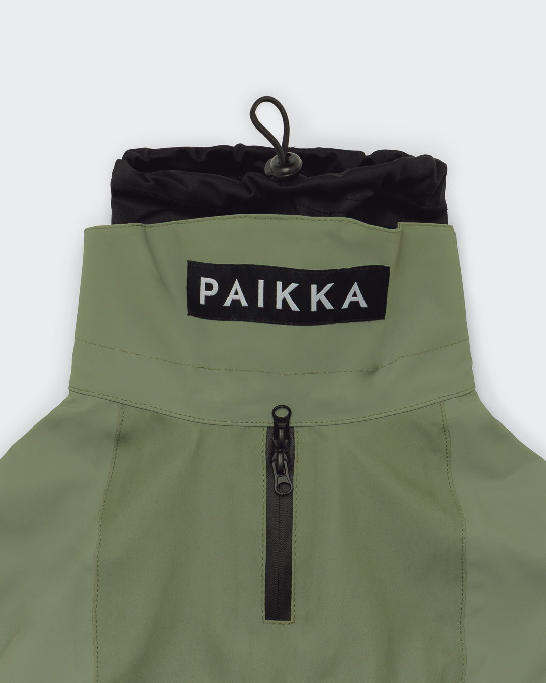 PAIKKA Reflektierender Hunderegenmantel Grün