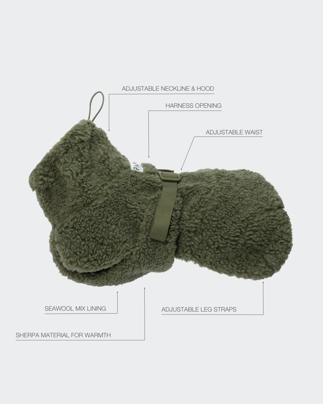 PAIKKA Sherpa Shirt Olive