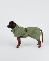 Reflektierender Hunderegenmantel Olive NEU