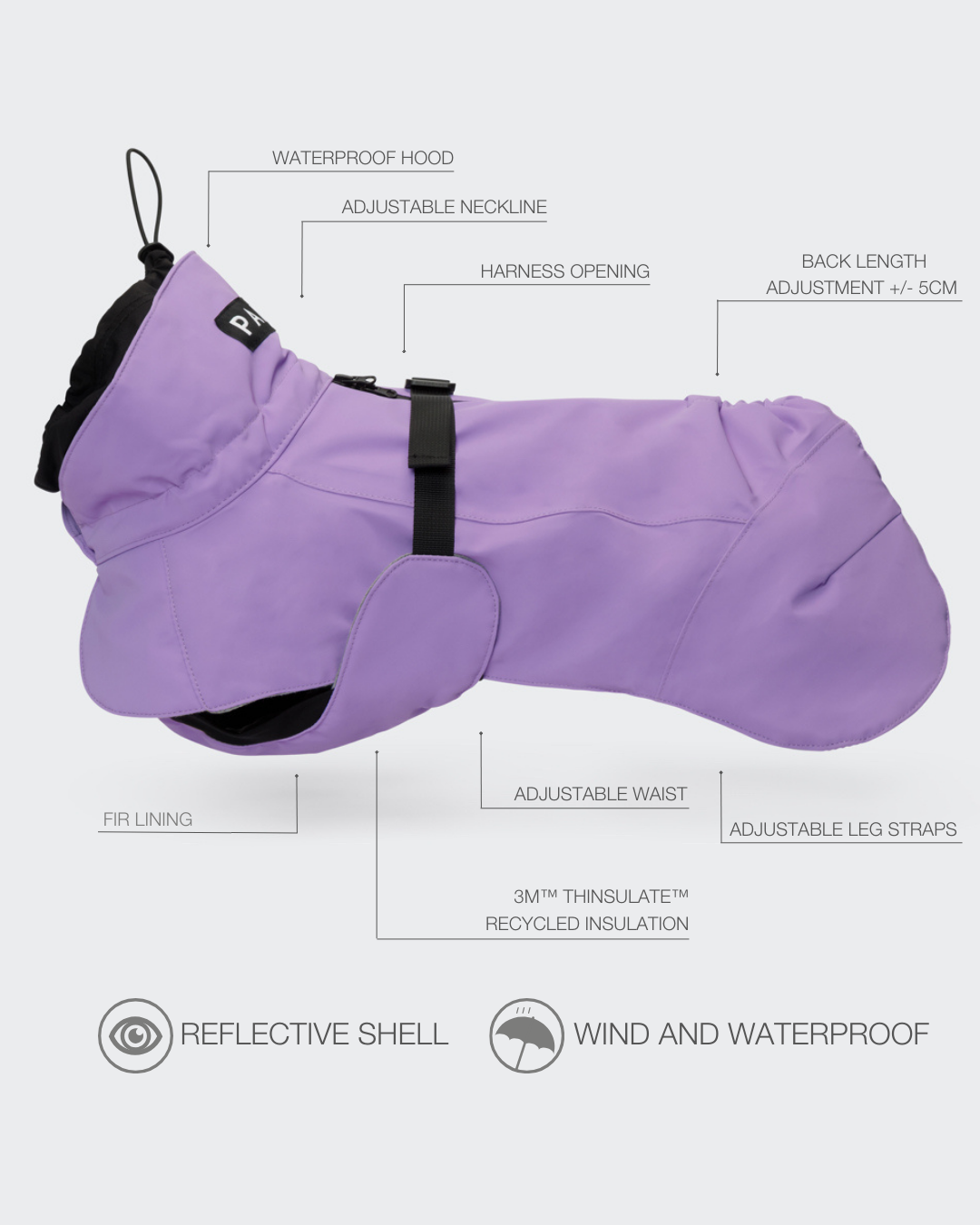 PAIKKA Visibility Winter Jacket Lilac