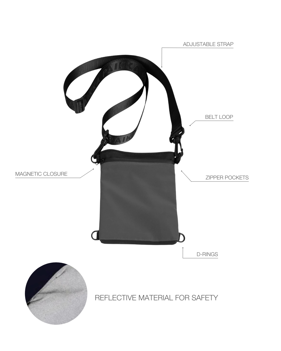 PAIKKA Visibility Treat Pouch dark