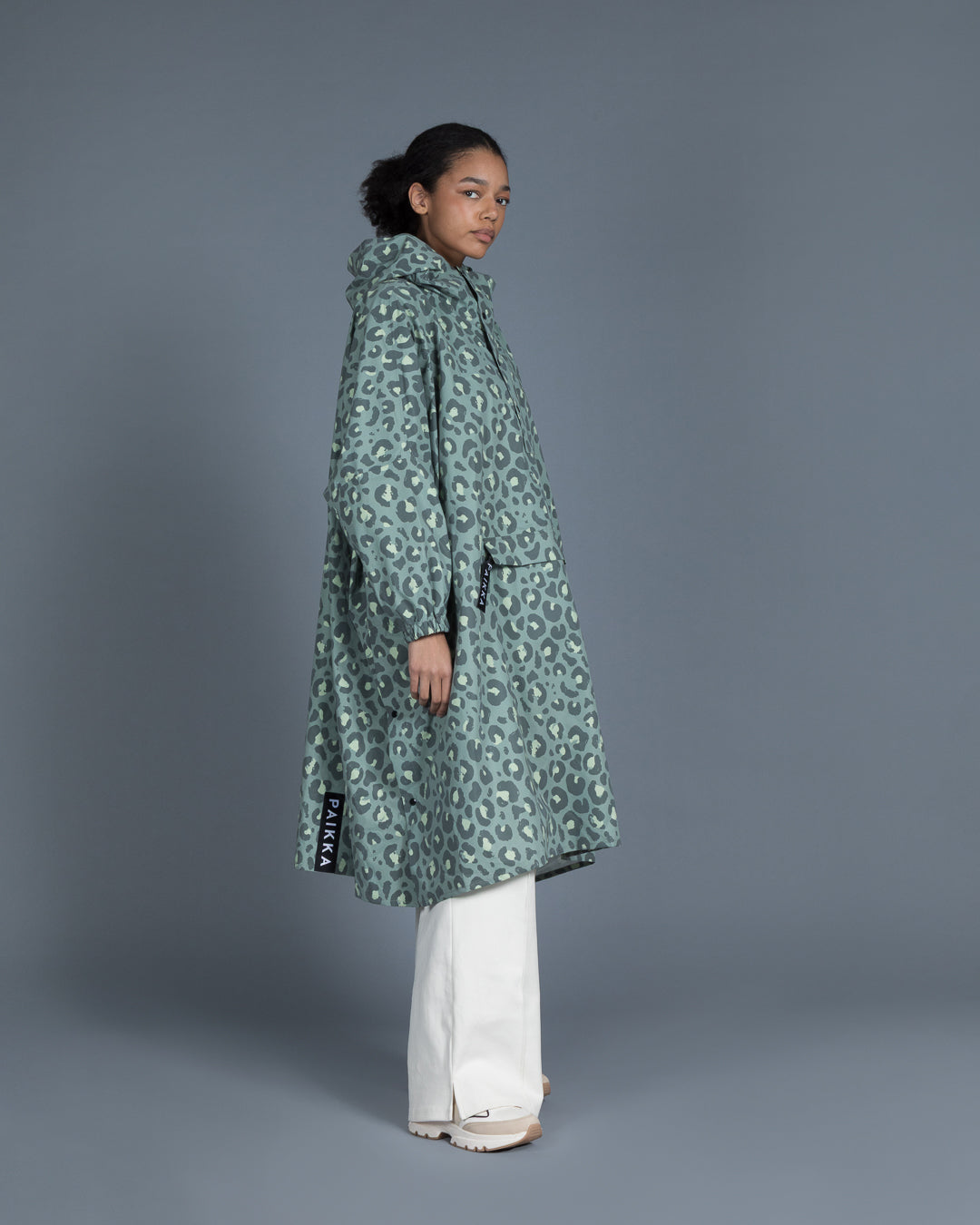 PAIKKA Human Rain Poncho Green Leo | Limited edition