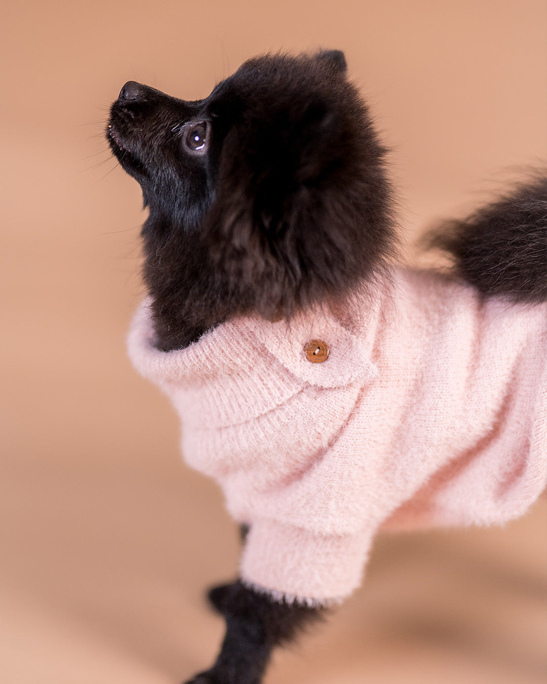Furry Knit Sweater Pink NEW