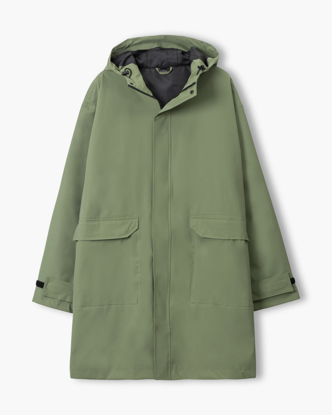 Human Regenmantel SADE Olive NEU