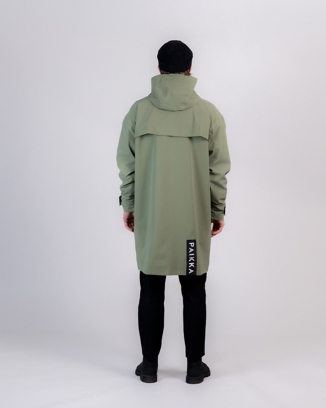 Human Regenmantel SADE Olive NEU