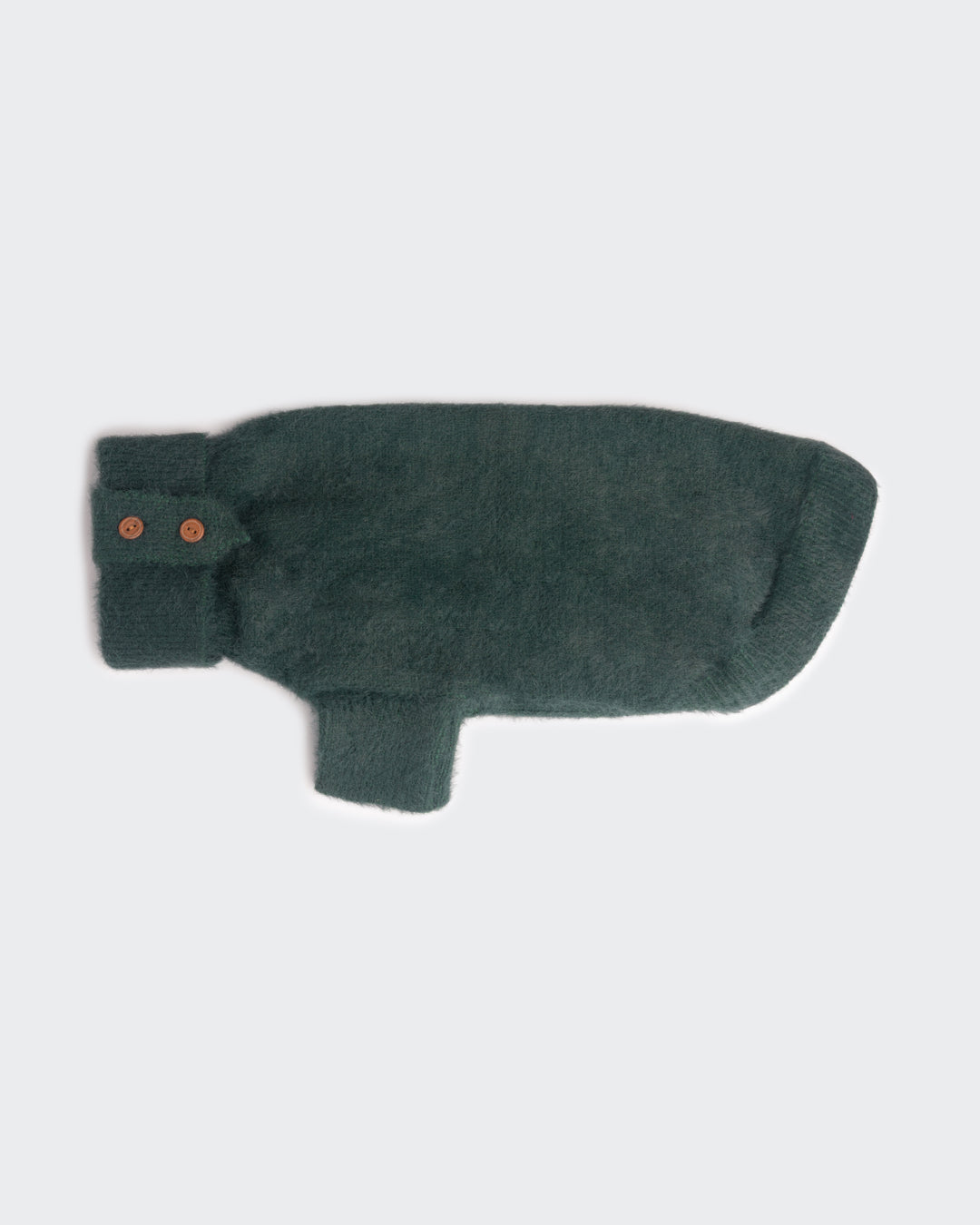 PAIKKA Pelzstrickpullover Grün