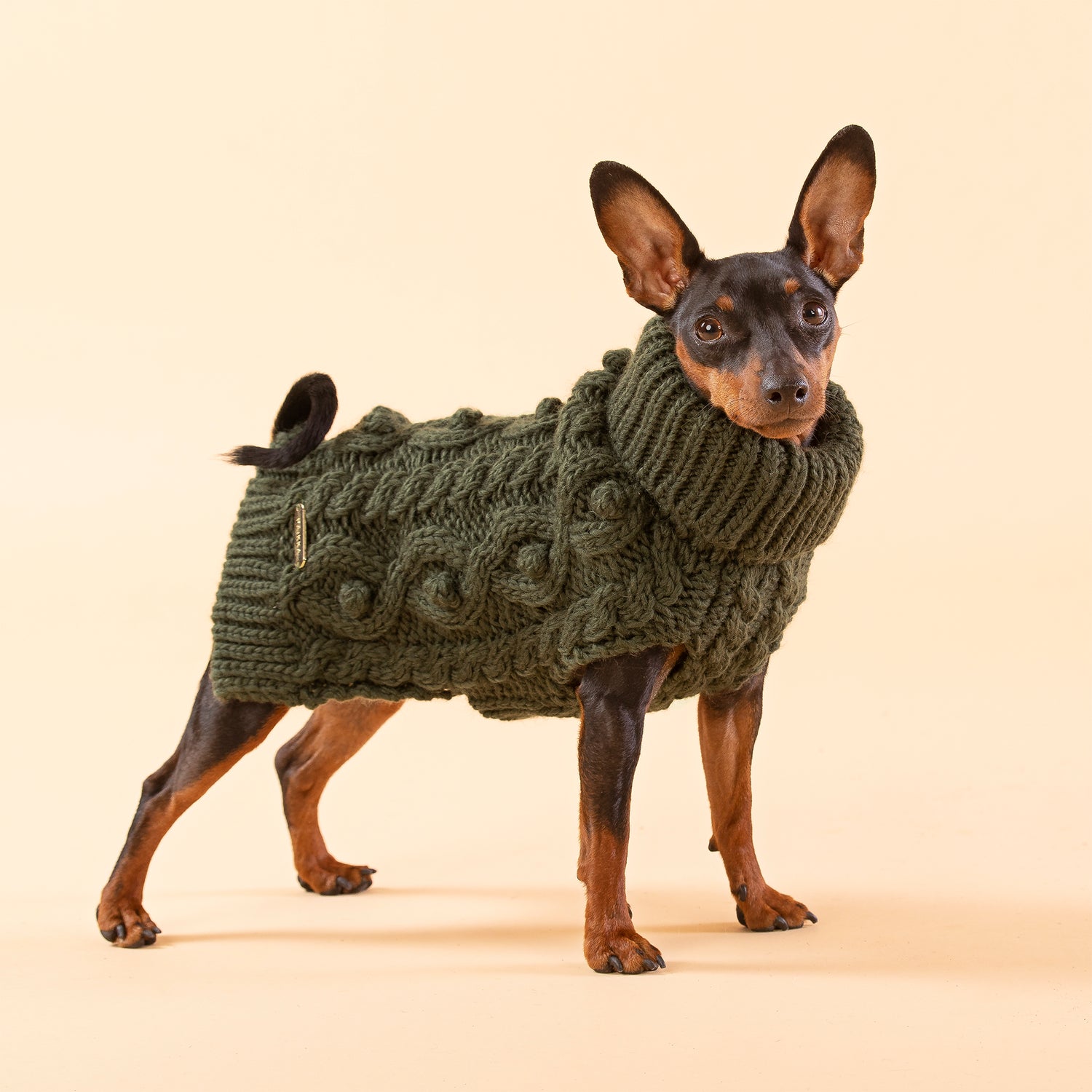PAIKKA Handmade Knit Sweater Green